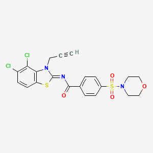 N-(4,5-dichloro-3-prop-2-ynyl-1,3-benzothiazol-2-ylidene)-4-morpholin-4-ylsulfonylbenzamide