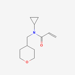 molecular formula C12H19NO2 B2440672 N-cyclopropyl-N-[(oxan-4-yl)methyl]prop-2-enamide CAS No. 2411271-73-1