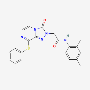 B2440682 N-(2,4-dimethylphenyl)-2-(3-oxo-8-(phenylthio)-[1,2,4]triazolo[4,3-a]pyrazin-2(3H)-yl)acetamide CAS No. 1251693-28-3