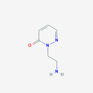 molecular formula C6H9N3O B2440704 2-(2-AMINOETHYL)PYRIDAZIN-3(2(H))-ONE CAS No. 215524-17-7