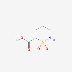 B2440831 1,2-Thiazinane-6-carboxylic acid 1,1-dioxide CAS No. 2167084-66-2