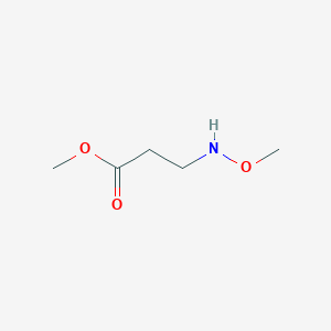 molecular formula C5H11NO3 B2440837 methyl 3-(methoxyamino)propanoate CAS No. 78191-05-6