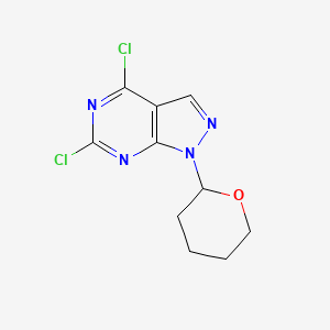 4,6-dichloro-1-(tetrahydro-2H-pyran-2-yl)-1H-pyrazolo[3,4-d]pyrimidine