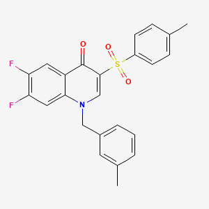 6,7-difluoro-1-(3-methylbenzyl)-3-[(4-methylphenyl)sulfonyl]quinolin-4(1H)-one
