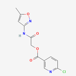 [(5-Methyl-1,2-oxazol-3-yl)carbamoyl]methyl 6-chloropyridine-3-carboxylate