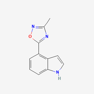 5-(1H-Indol-4-yl)-3-methyl-1,2,4-oxadiazole