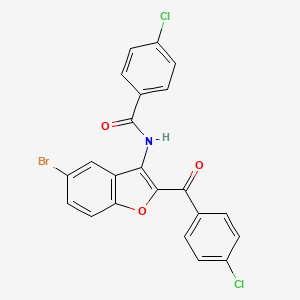 N-[5-bromo-2-(4-chlorobenzoyl)-1-benzofuran-3-yl]-4-chlorobenzamide