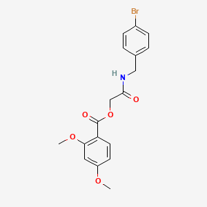 2-((4-Bromobenzyl)amino)-2-oxoethyl 2,4-dimethoxybenzoate