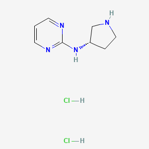 molecular formula C8H14Cl2N4 B2440913 N-[(3S)-Pyrrolidin-3-yl]pyrimidin-2-amine dihydrochloride CAS No. 1448850-62-1