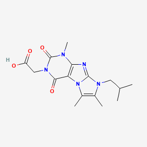 2-(8-isobutyl-1,6,7-trimethyl-2,4-dioxo-1,2,4,8-tetrahydro-3H-imidazo[2,1-f]purin-3-yl)acetic acid