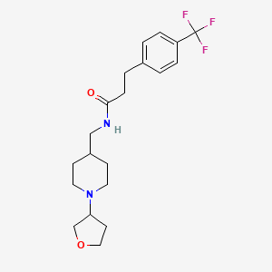 N-{[1-(oxolan-3-yl)piperidin-4-yl]methyl}-3-[4-(trifluoromethyl)phenyl]propanamide