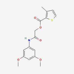 [(3,5-Dimethoxyphenyl)carbamoyl]methyl 3-methylthiophene-2-carboxylate