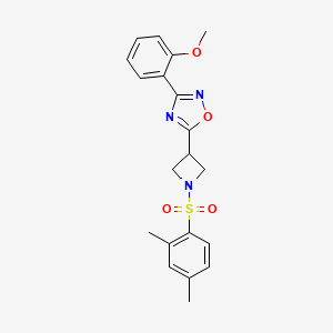 5-(1-((2,4-Dimethylphenyl)sulfonyl)azetidin-3-yl)-3-(2-methoxyphenyl)-1,2,4-oxadiazole