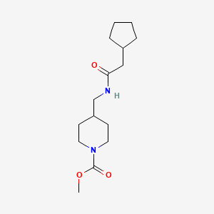 Methyl 4-((2-cyclopentylacetamido)methyl)piperidine-1-carboxylate
