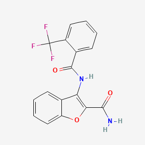 3-(2-(Trifluoromethyl)benzamido)benzofuran-2-carboxamide