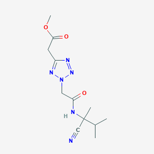 methyl 2-(2-{[(1-cyano-1,2-dimethylpropyl)carbamoyl]methyl}-2H-1,2,3,4-tetrazol-5-yl)acetate