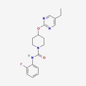 4-(5-Ethylpyrimidin-2-yl)oxy-N-(2-fluorophenyl)piperidine-1-carboxamide
