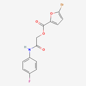 molecular formula C13H9BrFNO4 B2440985 [2-(4-氟苯氨基)-2-氧乙基] 5-溴呋喃-2-甲酸酯 CAS No. 386277-85-6