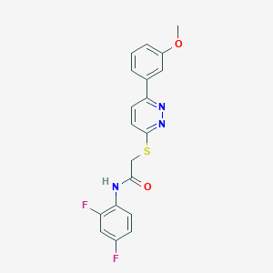 molecular formula C19H15F2N3O2S B2440989 N-(2,4-difluorophenyl)-2-{[6-(3-methoxyphenyl)pyridazin-3-yl]sulfanyl}acetamide CAS No. 893989-39-4