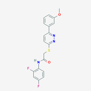 N-(2,4-difluorophenyl)-2-((6-(3-methoxyphenyl)pyridazin-3-yl)thio)acetamide