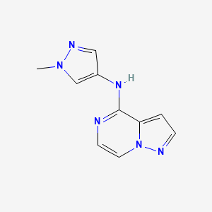 N-(1-Methylpyrazol-4-yl)pyrazolo[1,5-a]pyrazin-4-amine