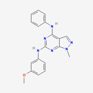 N6-(3-methoxyphenyl)-1-methyl-N4-phenyl-1H-pyrazolo[3,4-d]pyrimidine-4,6-diamine