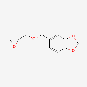 molecular formula C11H12O4 B2441072 5-[(环氧丙烷-2-基甲氧基)甲基]-1,3-苯并二氧杂环己烷 CAS No. 157134-90-2