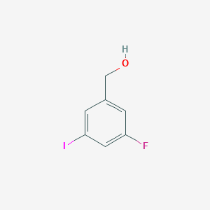 molecular formula C7H6FIO B2441090 (3-Fluoro-5-iodophenyl)methanol CAS No. 1261837-87-9