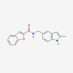 N-((2-methyl-1H-indol-5-yl)methyl)benzofuran-2-carboxamide