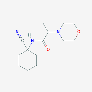 molecular formula C14H23N3O2 B2441225 N-(1-cyanocyclohexyl)-2-(morpholin-4-yl)propanamide CAS No. 1323211-26-2