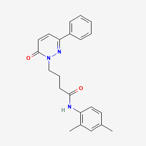 molecular formula C22H23N3O2 B2441250 N-(2,4-dimethylphenyl)-4-(6-oxo-3-phenylpyridazin-1(6H)-yl)butanamide CAS No. 952984-67-7