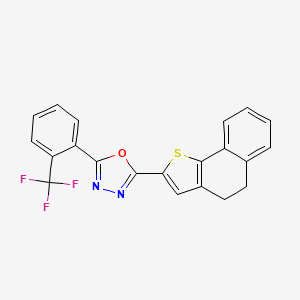2-(4,5-Dihydronaphtho[1,2-b]thiophen-2-yl)-5-[2-(trifluoromethyl)phenyl]-1,3,4-oxadiazole