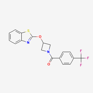 (3-(Benzo[d]thiazol-2-yloxy)azetidin-1-yl)(4-(trifluoromethyl)phenyl)methanone