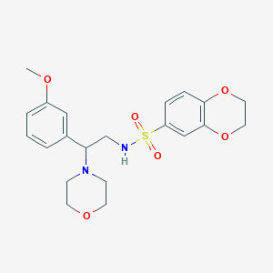 N-(2-(3-methoxyphenyl)-2-morpholinoethyl)-2,3-dihydrobenzo[b][1,4]dioxine-6-sulfonamide