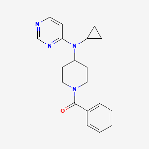 molecular formula C19H22N4O B2441401 N-(1-benzoylpiperidin-4-yl)-N-cyclopropylpyrimidin-4-amine CAS No. 2415600-57-4