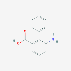 molecular formula C13H11NO2 B2441432 3-Amino-2-phenylbenzoic acid CAS No. 91718-53-5