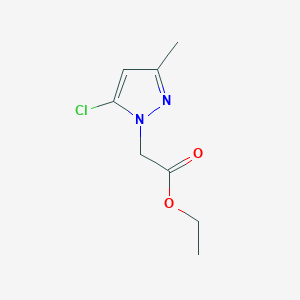 molecular formula C8H11ClN2O2 B2441446 ethyl 2-(5-chloro-3-methyl-1H-pyrazol-1-yl)acetate CAS No. 1015780-05-8