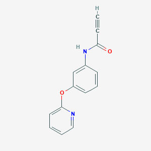 molecular formula C14H10N2O2 B2441458 N-(3-Pyridin-2-yloxyphenyl)prop-2-ynamide CAS No. 2305504-24-7
