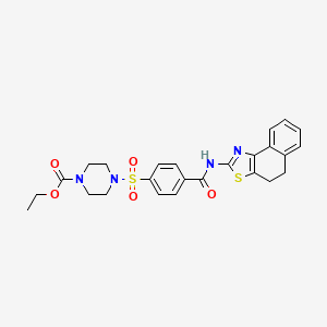 molecular formula C25H26N4O5S2 B2441546 ethyl 4-[4-({4H,5H-naphtho[1,2-d][1,3]thiazol-2-yl}carbamoyl)benzenesulfonyl]piperazine-1-carboxylate CAS No. 361174-13-2