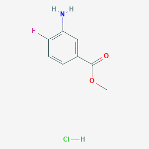 molecular formula C8H9ClFNO2 B2441552 Methyl 3-amino-4-fluorobenzoate hydrochloride CAS No. 383677-93-8