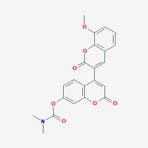 [4-(8-methoxy-2-oxochromen-3-yl)-2-oxochromen-7-yl] N,N-dimethylcarbamate