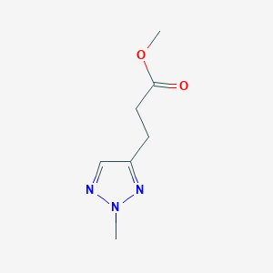 molecular formula C7H11N3O2 B2441567 methyl 3-(2-methyl-2H-1,2,3-triazol-4-yl)propanoate CAS No. 1909309-92-7