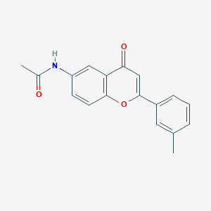 molecular formula C18H15NO3 B2441569 N-[2-(3-methylphenyl)-4-oxo-4H-chromen-6-yl]acetamide CAS No. 923673-72-7