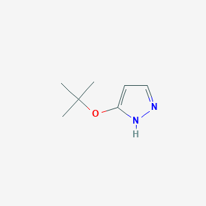 molecular formula C7H12N2O B2441570 3-(tert-butoxy)-1H-pyrazole CAS No. 2411240-29-2