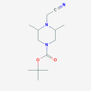Tert-butyl 4-(cyanomethyl)-3,5-dimethylpiperazine-1-carboxylate