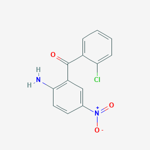 molecular formula C13H9ClN2O3 B024416 2-Amino-5-nitro-2'-chlorobenzophenone CAS No. 2011-66-7
