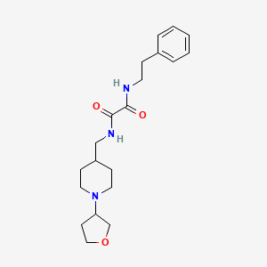 molecular formula C20H29N3O3 B2441605 N-{[1-(oxolan-3-yl)piperidin-4-yl]methyl}-N'-(2-phenylethyl)ethanediamide CAS No. 2034607-81-1
