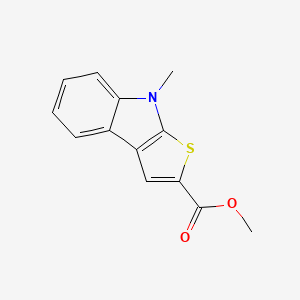 molecular formula C13H11NO2S B2441632 methyl 8-methyl-8H-thieno[2,3-b]indole-2-carboxylate CAS No. 172869-18-0