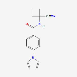 N-(1-Cyanocyclobutyl)-4-pyrrol-1-ylbenzamide