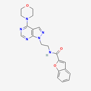 N-(2-(4-morpholino-1H-pyrazolo[3,4-d]pyrimidin-1-yl)ethyl)benzofuran-2-carboxamide